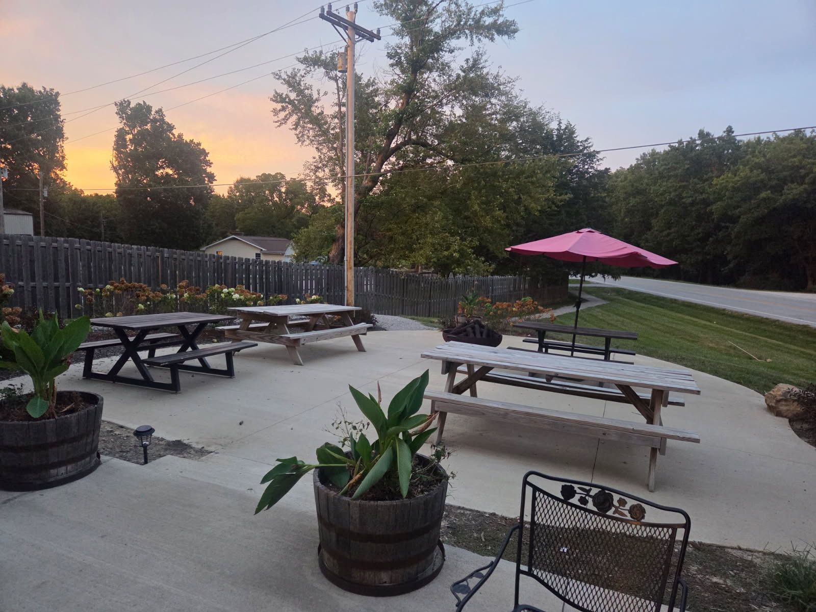 Lower Patio event area at Pierpont General Store