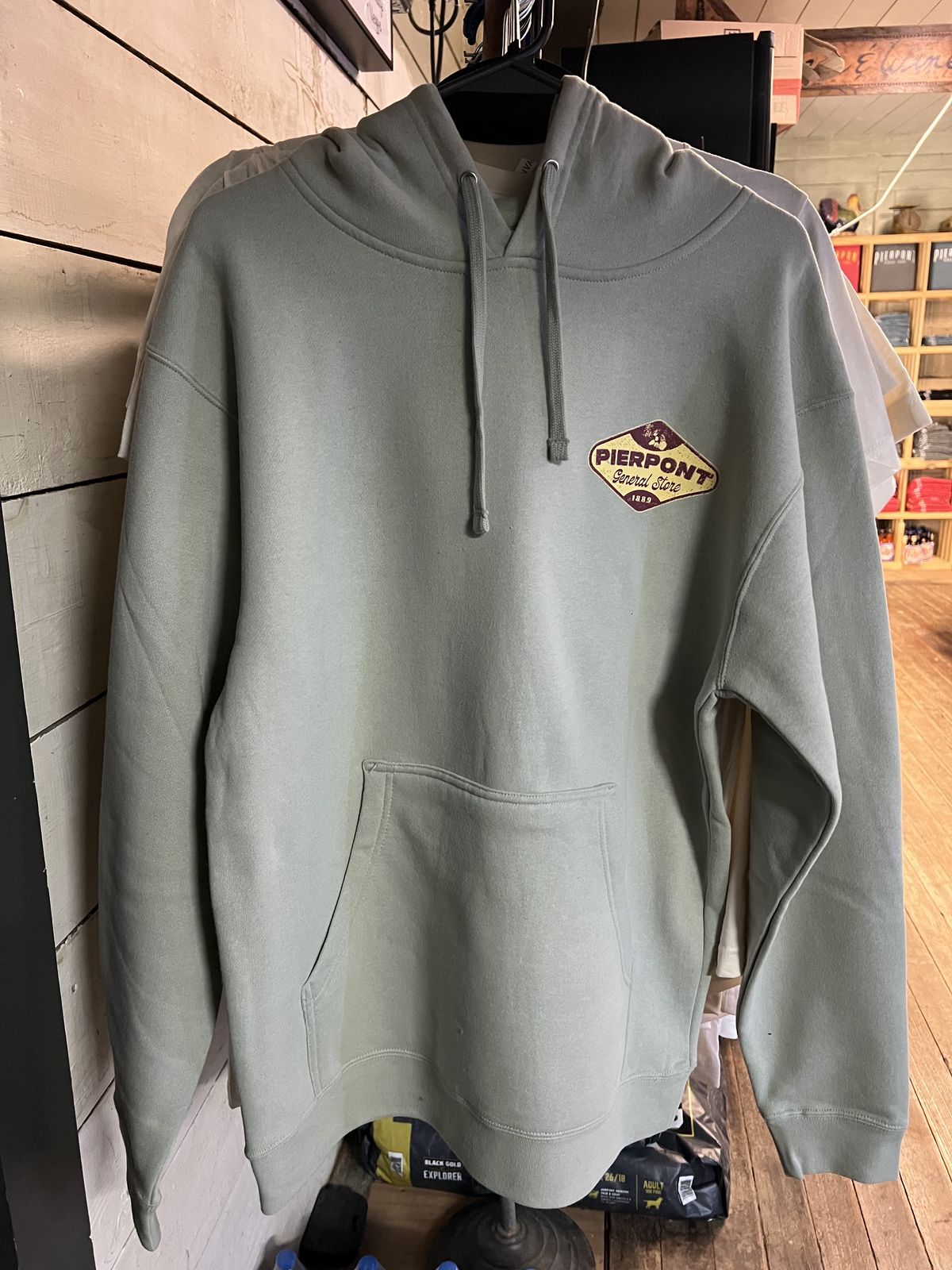 Pale sage Pierpont heritage hoodie